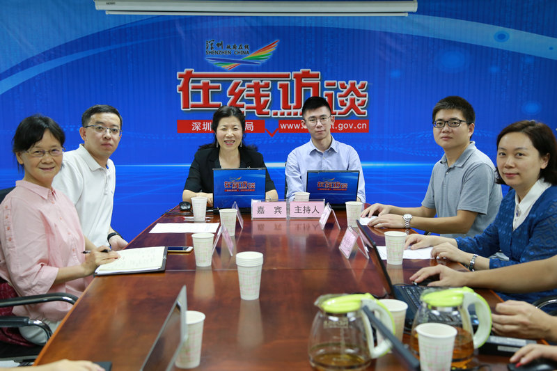 在线访谈活动现场