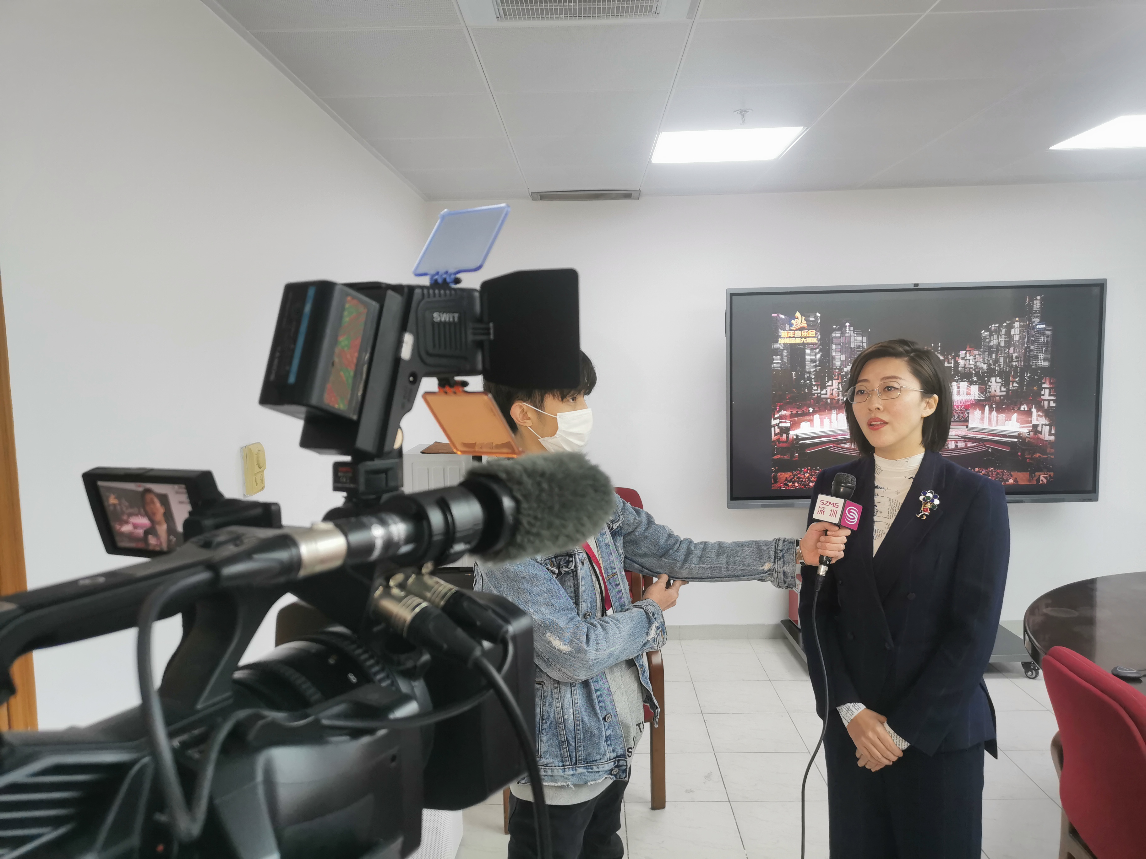 在线访谈活动现场