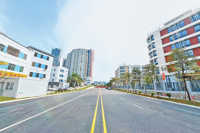 和兴路为东北师范大学深圳坪山实验学校周边道路，双向四车道城市次干道。.jpg