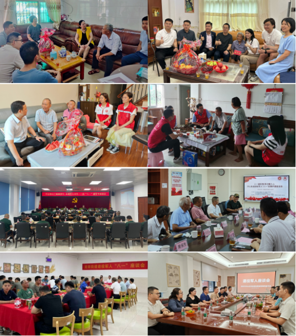 区各机关企事业单位、街道、社区组织开展座谈会，走访慰问等活动