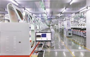 生产线奏响新春进行曲