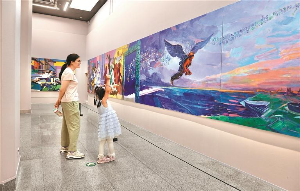 128米油画长卷《奇迹》亮相中国美术馆